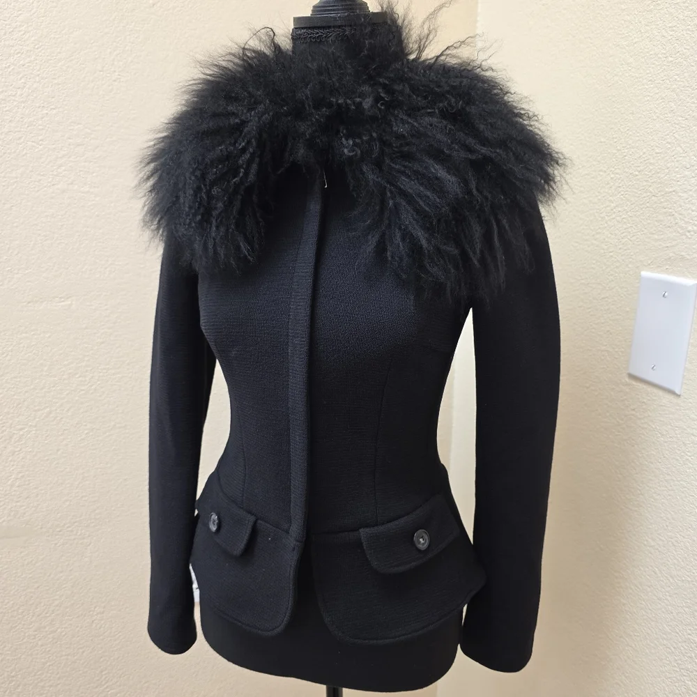 Dolce & Gabbana Wool Fur Jacket - Picture 1 of 14